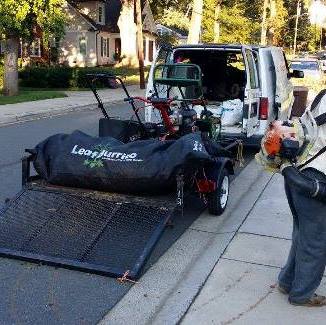 Leafer - The New Leaf Collection Tarp System - Fill Lawn and Leaf Bags in a  Single Step - Big Weekend