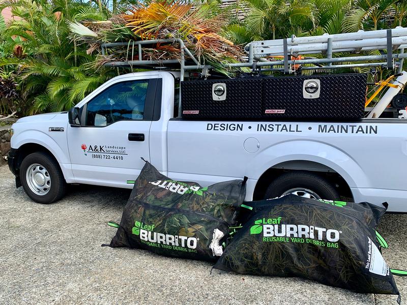 Leaf Burrito® - The Year Round Yard Bag - Custom Industrial-Grade Mesh  product with zippers for collecting, transporting and removal of leaves,  yard debris and dozens of other landscaping tasks and uses!